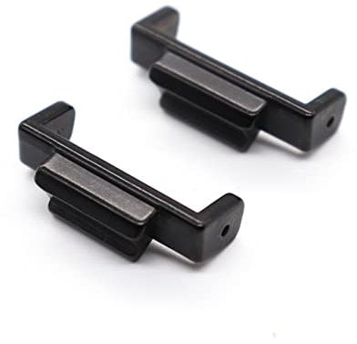 YESEPNNMBW 22mm To 16mm Stainless Steel Watch Strap Adapter Fit For Casio Fit For G-SHOCK DW5600 GA110 Connectors Fit For GSHOCK Watchband DIY Converter Strap buckle(Black)
