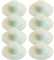 Lawnrden 8Pcs Straw Hat Kids, DIY Unpainted White Straw Hat Kids Handmade Cap Beach Sun Tea Party Dress Up Cap for Craft Classes Art Painting Girl Toys, Hats