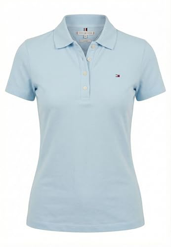 Tommy Hilfiger Damen 1985 Slim Pique Polo Ss Ww0Ww43225 Blue S