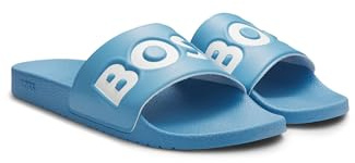 BOSS Men's Aryeh NPVLG 10251721 01 Slide Sandals, Turquoise Aqua, 6 UK