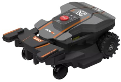 Ambrogio Robot ZetaR EVO, Robot Tagliaerba Autonomo senza filo perimetrale, rientro in base con cavo guida, batteria al litio, area di taglio fino a 1000 m², intelligenza artificiale, grigio