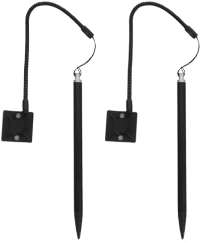 iplusmile Stylet Résistif 2 Pièces pour Écran Tactile, Aluminium et Cuivre, avec Corde à Ressort et Base, pour Smartphones et Tablettes