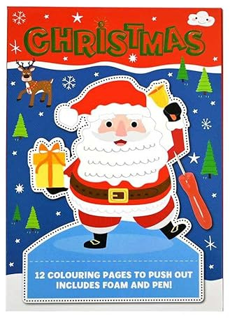 Johntoy Pin Pad Christmas Colouring Templates - Creative Toy for Children