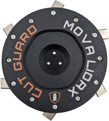 Disque de coupe compatible avec MOVA LiDAX Ultra 800, 1200, 1600 – avec protection, incl. 6 lames – plateau de coupe & porte-lames pour robot tondeuse, ne se bloque pas à cause de l’herbe, durable