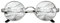 CGID Retro Sonnenbrille Herren Damen Rund Hippie Polarisiert UV400 Schutz Metallrahmen mit Lederetui