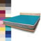 JONA SLEEP Topper-Bezug (140x200 cm) Türkis, Topper Spannbettlaken Boxspringbett aus Baumwolle - Öko Tex - Topper Spannbetttuch für einfaches Beziehen (Petrol, 140 x 200 cm)