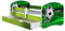 ACMA Kinderbett Jugendbett mit Einer Schublade und Matratze Grün mit Rausfallschutz Lattenrost II 140x70 160x80 180x80 (14 Goal !!!, 180x80 + Bettkasten)