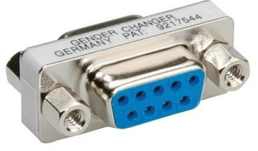 Acoplador Db9 Cambiador de género, F-F, Convertir de Receptáculo de Género, Convertir de Posiciones 9Ways, Convertir a Receptáculo de Género, Convertir a Posiciones 9Ways, D Sub Conector A Standard D