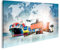 islandburner Bild auf Leinwand Globales Geschäft Logistik Import Export Hintergrund Container Fracht Schiff Tra Bilder Wandbilder Poster