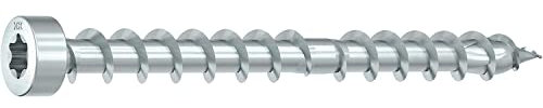 HECO 61466 8.5x400 verzinkt CC Holzbauschraube Zylinderkopf TX40 blau mit Bewertung