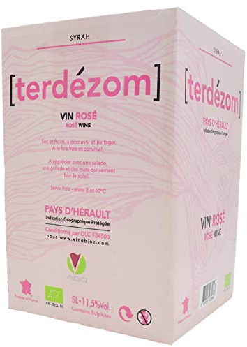 Terdézom Vin rosé bio du Pays de l'Hérault - BiB 5L