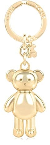 TOUS LLAVERO OSO TEDDY BEAR DORADO, Damen Schlüsselanhänger, Gold, Talla única -