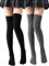 Kefiyis Knee High Socks Women's Thigh High Socks Over the Knee Socks Long Knitted Warmer Socks