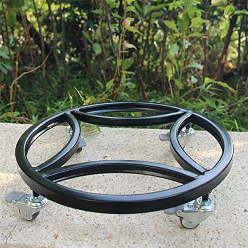 XSSS-ZC Base de Pot de Fleurs, Plateau Rond avec Roues, Cadre de Base pivotant de Roue à Chargement pour Plantes en Pot,Diameter 30 cm * Height 8cm