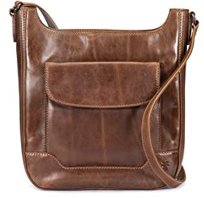 FRYE Damen Melissa Magazine Crossbody Umhängetasche, Cognac