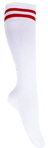 Goldschmidt Kostüme Kniestrümpfe College-Style | Onesize Strümpfe mit Ringeln 36-42 | Socken Streifen Damen