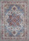 -LUXOR- living Teppich Wohnzimmer Bonum im Vintage Design - Wohnzimmerteppich Teppich Kurzflor Digitaldruck in zeitlosem Design Blau 120 x 170 cm