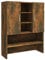 vidaXL Mobile per Lavatrice Rovere Fumo 70,5x25,5x90 cm