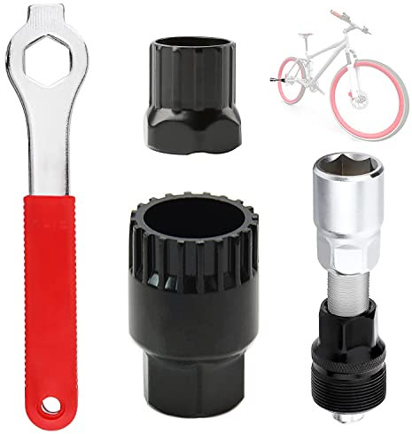 AFAIK Bicycle Crank Puller and Bottom Bracket Tool with Wrench Bicycle Crank Tool Set Bicycle Crank Removal Tool Crank Puller Tool Bicycle Crank Arm Remover Wrench Repair Tool Kit