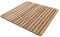 Nordic Style Premium Teak-Dusch- und Badematte für den Innen- und Außenbereich – rutschfeste Holzplattform für Spa, Sauna, Pool, Whirlpool – Bodenbelag Dekor und Schutz (61x61 cm, natürliches Finish)
