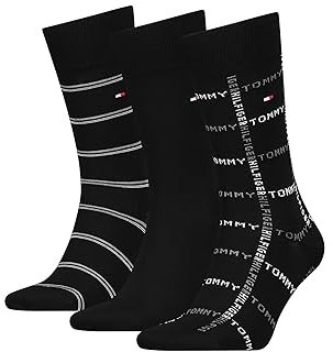 Tommy Hilfiger Herren CLSSC SOCK, black, 43/46 (3er Pack)