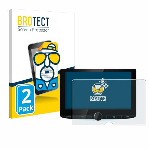 BROTECT Schutzfolie für Kenwood DNR992RVS | 2 Stück Entspiegelnder Displayschutz Made in Germany Matte Displayschutz-Folie Anti-Reflex Anti-Fingerprint Einfache Montage