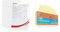 Esselte Sichthüllen-Set Standard Plus, 100 Stück, A4 Format, Farblos mit matter Oberfläche, 0,115 mm PP-Folie, 54832, 3 x 1g & Oxford Trennstreifen, aus Karton, gelocht, 190 g/m², gelb, 100 Stück