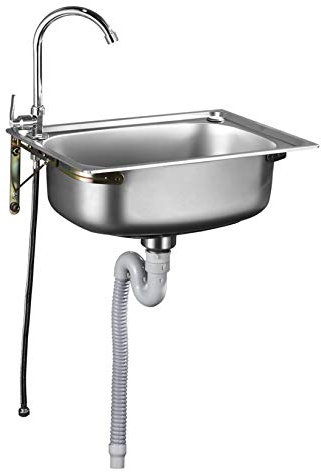 Lavamani lavamani in acciaio inox lavamani a parete commerciale lavabo con rubinetto a collo di cigno per cucina o bar