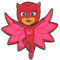 Comercial Mercera Disney © Pj Masks Pyjamahelden Owlette 1 - Aufnäher, Bügelbild, Aufbügler, Applikationen, Patches, Flicken, Größe: 7,5 x 7,5 cm