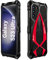 AFENGBOX Coque pour Samsung Galaxy S23 Ultra,Étui Armure Militaire Antichoc 360° avec Protecteur d'Écran Bumper Métallique Housse de Protection Intégrale Outdoor Case pour Samsung S 23 Ultra 5G,Rouge