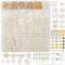 Dotilili 1737 Pcs White Pearl Beads for Jewelry Making, 4/6/8/10/12mm Round Plastic Glass Beads Irregular Pearls Craft Bead with Spacer Stopper Bead for DIY Bracelets Necklaces Decorations