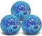 Yatinkim Sfere decorative da 8,5 cm per ciotole, vasi, tavolo da pranzo, vassoio a specchio, sfera di vetro, decorazione crackl, regalo per feste di nozze, colore blu