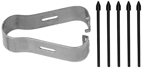 5 PCS Durable Maker Tips Replacement Fits Galaxy S6/S7/S7/, Note 10/Note 20, Rubber Tips Replacement Tab Pen, Accurate Sensitive Scratch Free(Black)