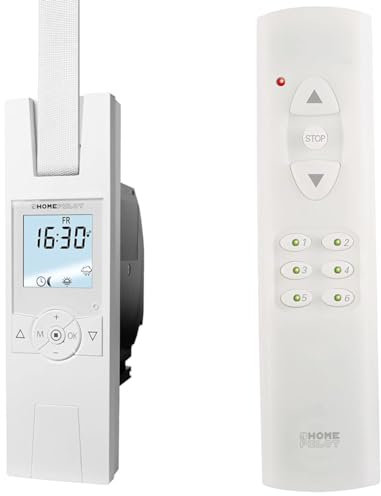 HOMEPILOT - RolloTron premium smart & - Fernbedienung smart 6 Gruppen | Fernbedienung für die einfache Steuerung von bis zu 48 Smart Home Geräten in 6 Gruppen. Geeignet als Lichtschalter