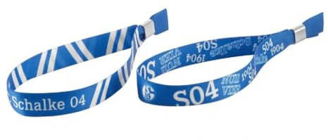 FC Schalke 04 Festivalarmband 2er Set blau-weiß Armband Band S04