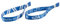 FC Schalke 04 Festivalarmband 2er Set blau-weiß Armband Band S04