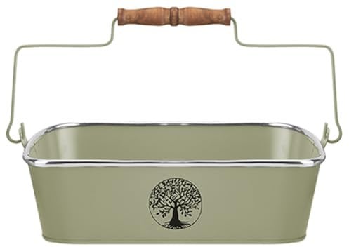 Quickdraw Tree of Life Metal Potting Tray for Greenhouse & Garden | Tidy Solution for Plants Flowers & Seeds | Gardeners Essential (Green)