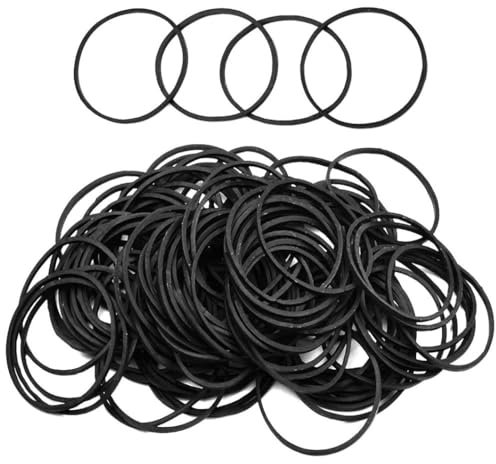 Tattoo Rubber Bands Elastic Damping Coil Tattoo Machine Rubber Rings Black 100PCS Beauty Tools