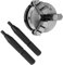 Mandrin de Tour, Mandrin de Tour à Bois, Mini Mandrin à Main pour le Travail du Bois avec 3 Mâchoires et Filetage de K01-50 50 Mm, Accessoires de Tour à Bois, Mandrin