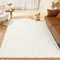 Latepis Teppich 240x300 cm Weiß Weicher Kunstfell Flauschiger Hochflor Teppich Wohnzimmer Schlafzimmer Waschbar Fellteppich Groß