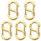 5 pezzi fermagli per collana, chiusura a moschettone per accorciatore di apertura, connettori per braccialetti in oro, chiusure per collana per creazione e riparazione di gioielli fai da te (16*9 mm)