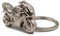 VmG-Store Schlüsselanhänger Motorrad Auto Metall Anhänger für Motorradfahrer Mini mit Schlüsselring Schlüsselkette für Schlüsselbund Biker Geschenk S015 (Silber Chrom)