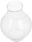 PRETYZOOM Abat-jour Verre Vintage Résistant Au Vent Pour Lampe À Huile Cheminée Ronde Verre Accessoire Élégant Pour Décoration Intérieure Et Ambiance Cozy