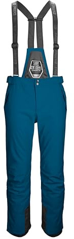 killtec Herren Skihose/Ski-Trägerhose mit abzippbarem Latz und Kantenschutz Larok, dunkelpetrol, S, 35244-000