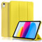 4UBonLife Custodia Per iPad 11ª Generazione A16 11 Pollici 2025, iPad 10ª Generazione10,9 Pollici 2022, Cover Protettiva Sottile e Leggera con Retro Rigido Traslucido Guscio Cover, Giallo