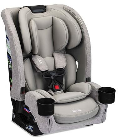 Britax One4Life Slim All-in-One Car Seat, 10 Years of Use, 17.5” SpaceSaver Design, Converts from Rear-Facing Infant Car Seat to Forward-Facing Booster Seat, ClickTight Installation, Parchment