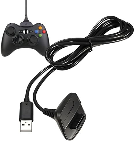 Générique Câble de Charge pour Console 360 | Câble Chargeur pour Manette de Jeu 360 | Pièces de Rechange et Accessoires
