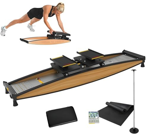 Ski-Trainingsgerät, Professioneller Skitrainer Für Das Ganzkörpertraining, Schnee-Ski-Simulator für das Fitnessstudio zu Hause, Gleichgewichtsgerät, 150 Kg Belastbarkeit