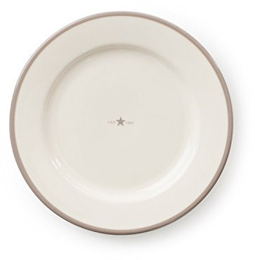 Lexington Assiette à Dessert en faïence, Beige, Lot de 4