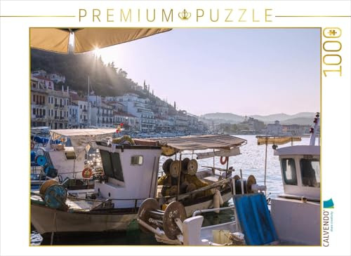 CALVENDO Puzzle Hafenzauber in Gythio | 1000 Teile Lege-Größe 64 x 48 cm Foto-Puzzle für glückliche Stunden